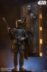 Sideshow Star Wars Boba Fett and Han Solo in Carbonite Premium Format Figure Statue (Star Wars: Boba Fett and Han Solo in Carbonite)