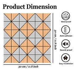 TLISMI 3D Tile Backsplash Peel & Stick Mosaic Tiles ...