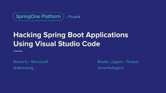 Visual Studio Code (Spring Boot Actuator)