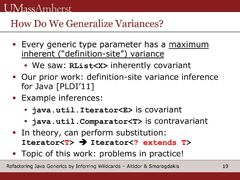 Refactoring Java Generics by Inferring Wildcards, In Practice - InfoQ