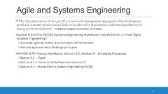 Using Agile Methods in a DoD Environment A SYSTEMS ENGINEERING ...