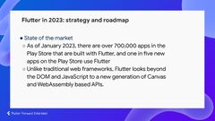 Flutter 2023 Roadmap @Flutter Forward Extended Korea - 박제창 ...