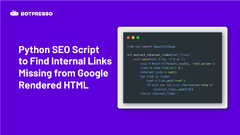 Python SEO Script to Find Internal Links Missing from Google ...