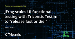 JFrog scales UI functional testing with Tricentis Testim to ...