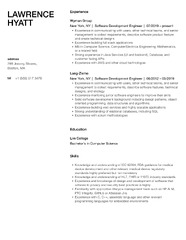 Software Development Engineer Resume Samples | Velvet Jobs