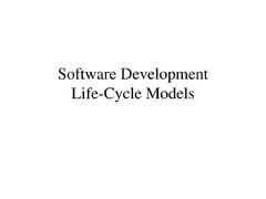 Software Development Life Cycle Models