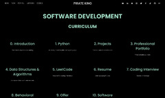 Pirate King Software Development Curriculum