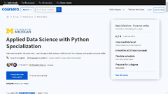 Coursera Applied Data Science with Python Specialization