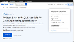 Coursera - Duke Python, Bash and SQL Essentials for Data Engineering Specialization