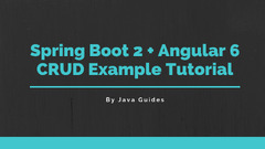 Spring Boot (Spring Boot + Angular 13 example: CRUD application)