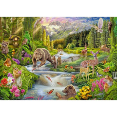 Schmidt Spiele Schmidt Steve Sundram Wild Frontier Jigsaw Puzzle (Schmidt Forest Animals)