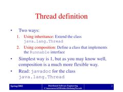 PPT - Defining threads in Java PowerPoint Presentation, ...