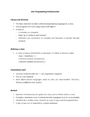 Java Programming Fundamentals - Java Programming Fundamentals Classes