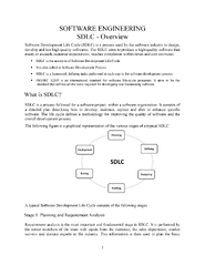 Software Engineering 1 - SOFTWARE ENGINEERING SDLC - Overview ...