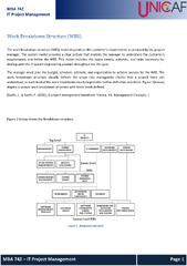 Week3 - Project work breakdown structure - TheorIES of Management ...