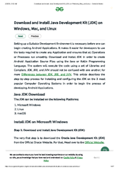 JDK Installation - JAVA PROGRAMMING - Read Practice Setting up a ...
