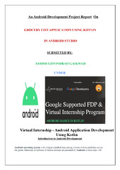 Virtual Internship - Android Application Development Using Kotlin ...