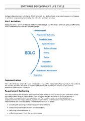 Software development life cycle - - Studocu