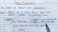 Introduction to Java (Hindi) | What is Java? Explain with Syntax ...