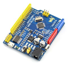 Waveshare AVR Board UNO PLUS Onboard MCU ATMEGA328P-AU Compatible with Arduino UNO R3 Board Kit Improved & Enhanced Solution Development Board (Arduino UNO PLUS)