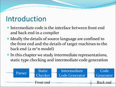 Intermediate Code Generation