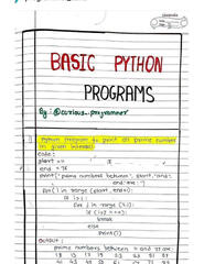 SOLUTION: Python programs pdf - Studypool