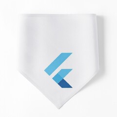 Flutter Logo for Flutter/Dart Software Developer (White)" Sticker ...