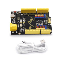 Keyestudio Plus Board for Arduino Uno R3 with Type-C USB Cable, 3.3V 5V 1.5A Output Current, More Powerful Controller Board (Keyestudio PLUS Development Board Compatible with Arduino Uno R3 Type C)