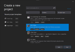 Create a new project in Visual Studio Code (Visual Studio)