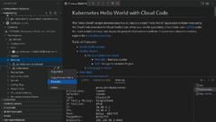 Visual Studio (Kubernetes Hello World with Cloud Code)