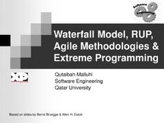 PPT - Waterfall Model, RUP, Agile Methodologies &amp; Extreme ...