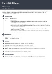 Web Developer CV Example: Top Writing Tips for 2024