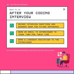 Coding interview cheatsheet: Best practices before, during and ...