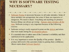 SOFTWARE TESTING AND QUALITY ASSURANCE - ppt