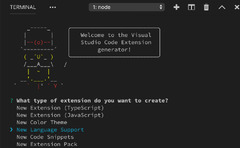 Visual Studio Code (Visual Studio Code Extension Generator)