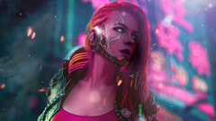 Cyberpunk Scifi Girl