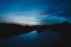 Dark Evening Lake