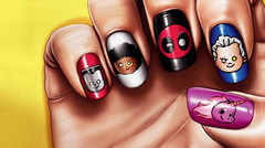 Deadpool 2 Funny Nail Arts Poster