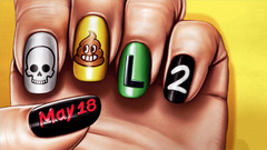 Deadpool 2 Movie Funny Nail Paint Poster