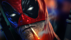 Deadpool Smoking Cigarette