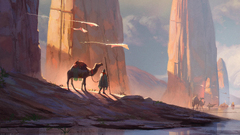 Digital Art Camel Desert