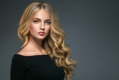 Girl Blonde Hair Glance