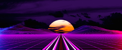 Retro Outrun Road