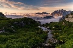 Sea Of Clouds Beautiful Mountains Landscape