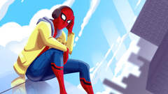 Spiderman Listening To Music