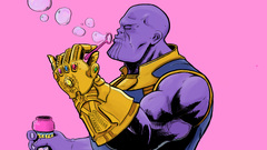 Thanos Blowing Bubbles